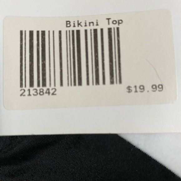 Blush White and Black Contrast Bikini Set S/M - Picture 5 of 11